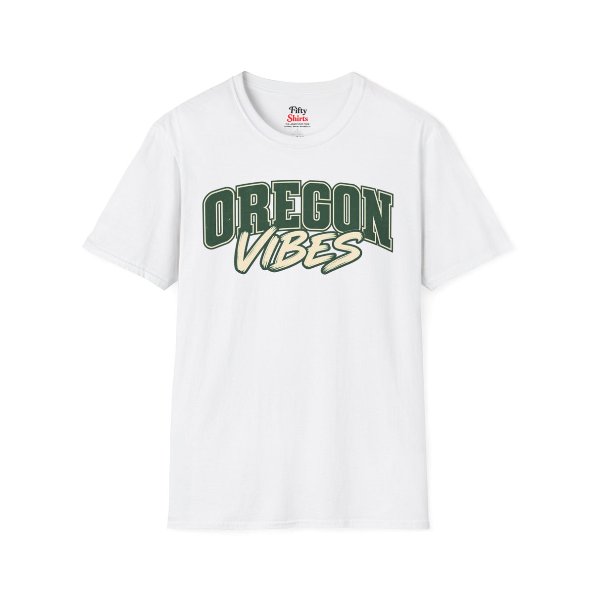 Oregon Vibes Unisex Softstyle T Shirt State Name Graphic Tee