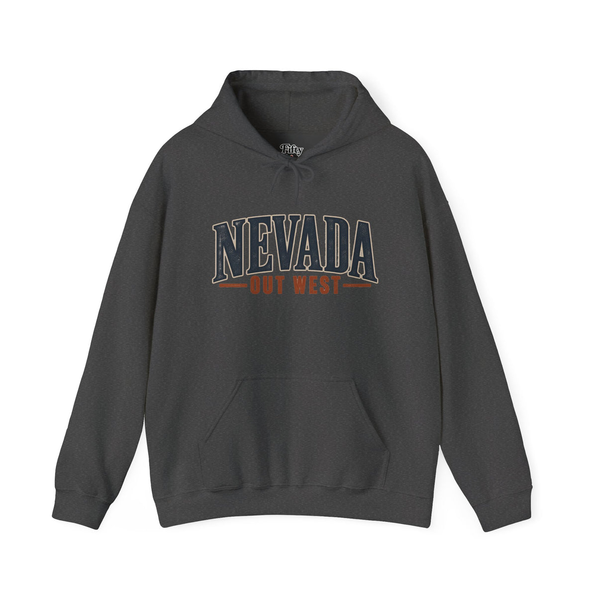 Nevada Out West Unisex Hoodie State Name Graphic