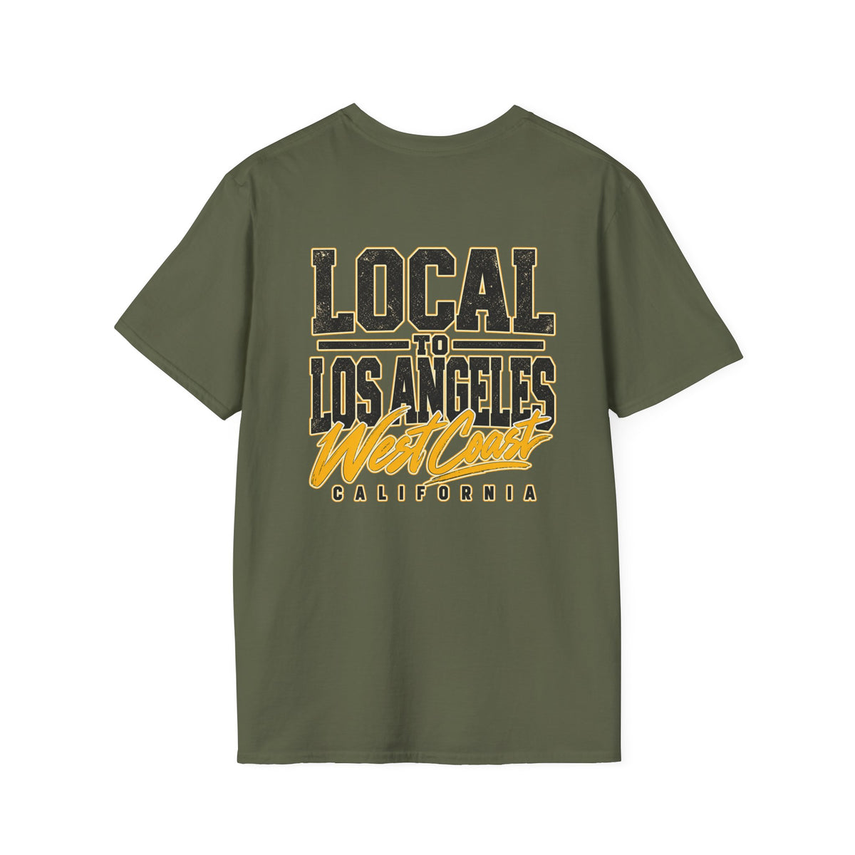 Local to Los Angeles West Coast California Unisex Softstyle Graphic Tee