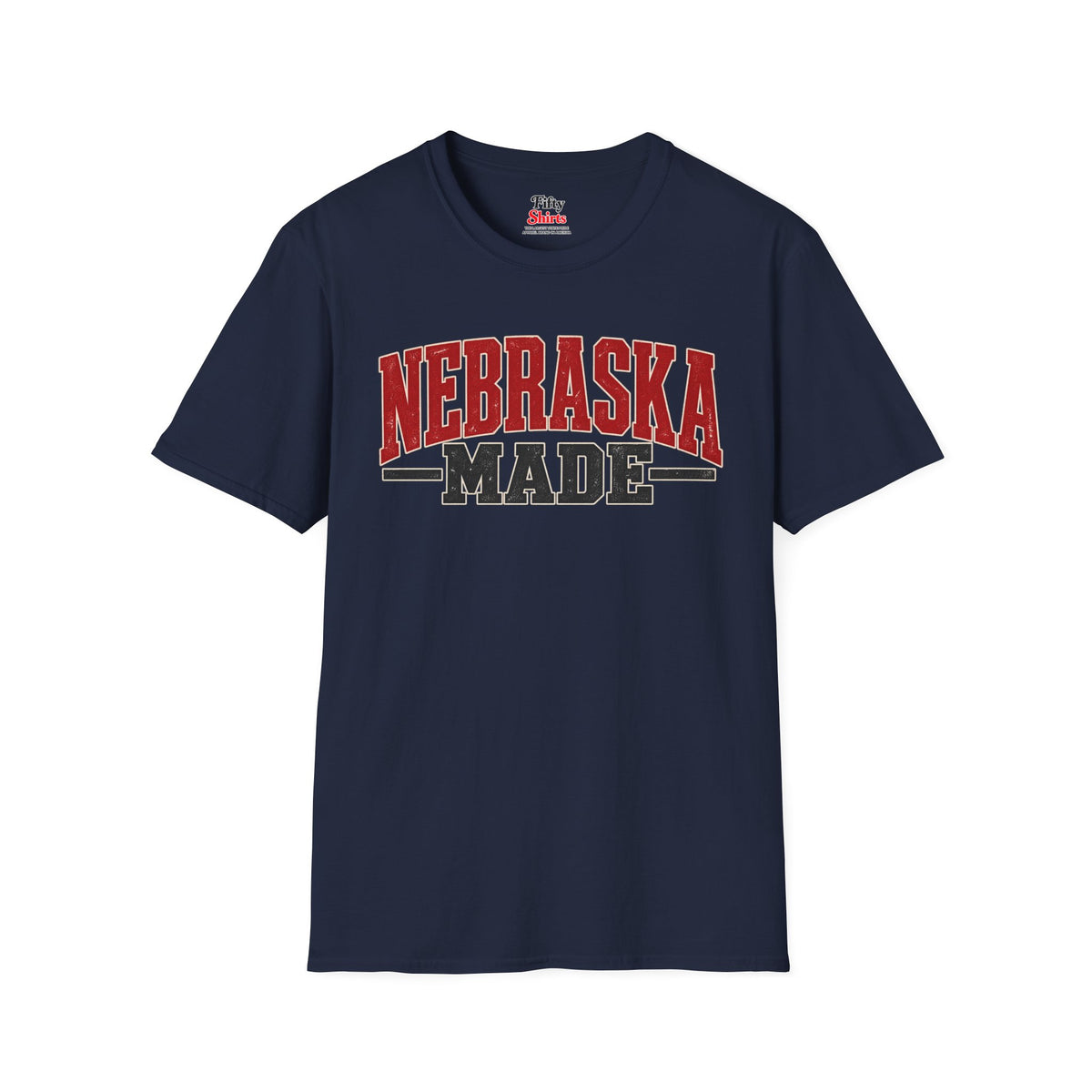 Nebraska Made Unisex Softstyle T Shirt State Name Graphic Tee