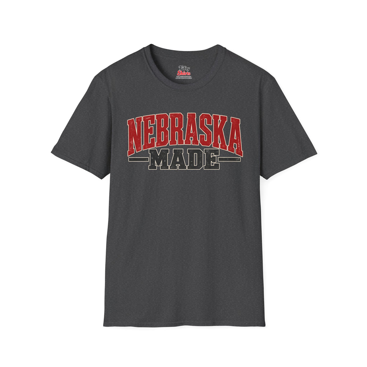 Nebraska Made Unisex Softstyle T Shirt State Name Graphic Tee