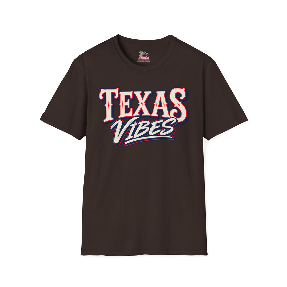 Texas Vibes Unisex Softstyle T Shirt State Name Graphic Tee