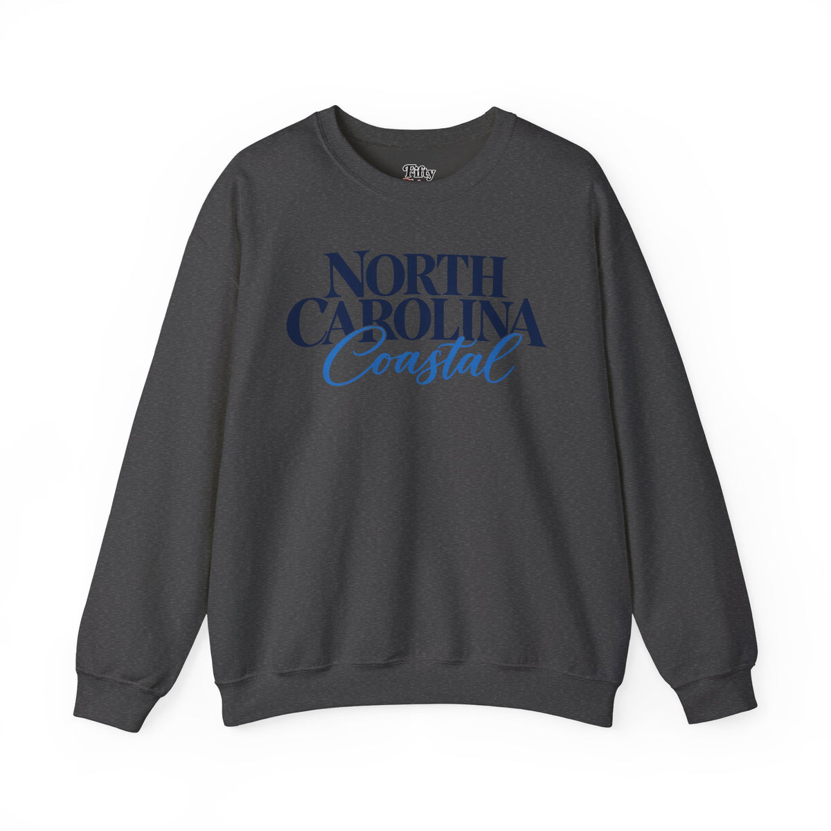 North Carolina Coastal Unisex Crewneck Sweatshirt State Name Graphic
