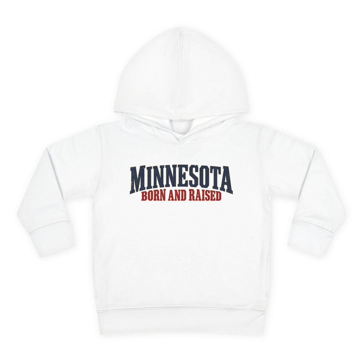 Minnesota Born and Raised Premium Northwoods Unisex Toddler Pullover Fleece Hoodie