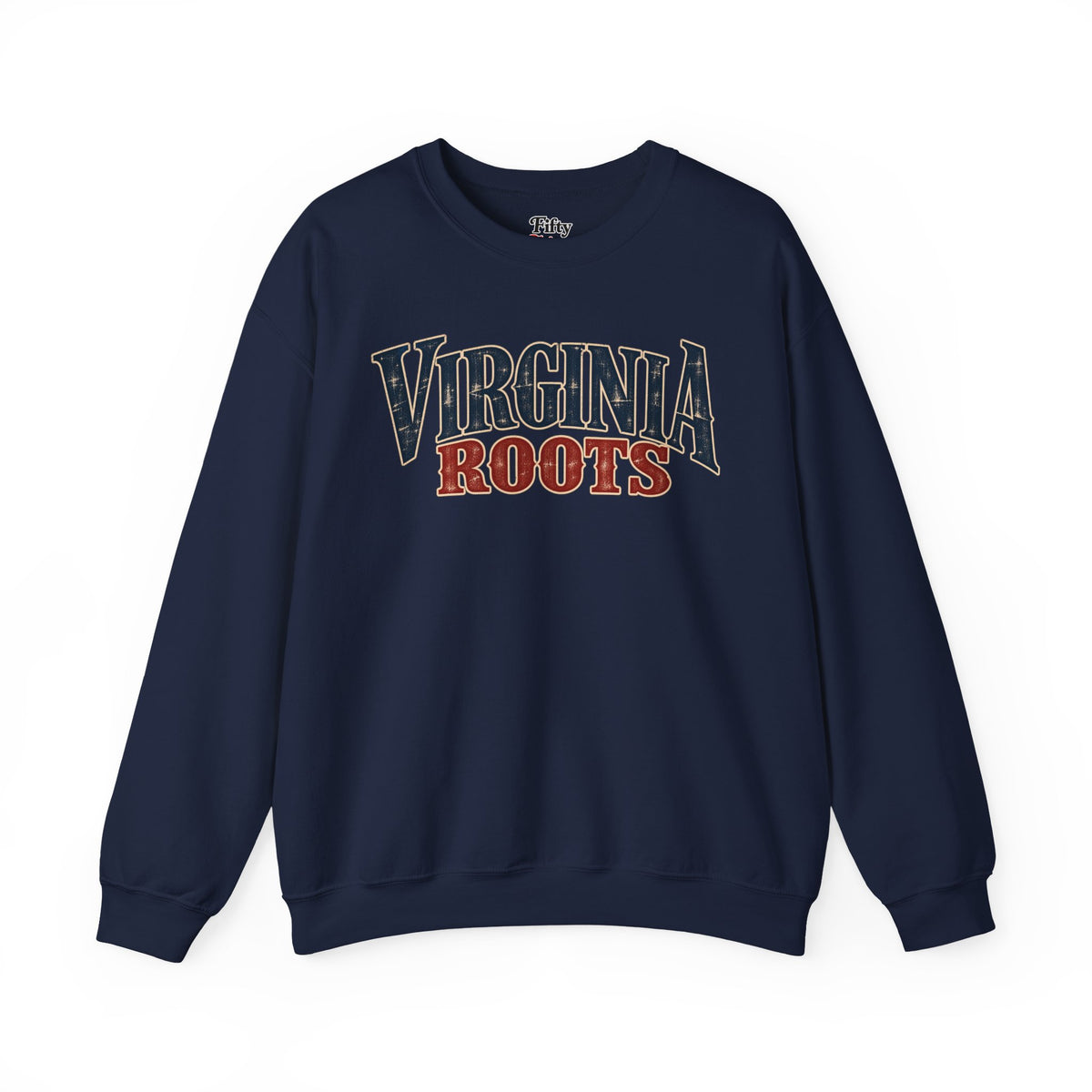 Virginia Roots Unisex Crewneck Sweatshirt State Name Graphic