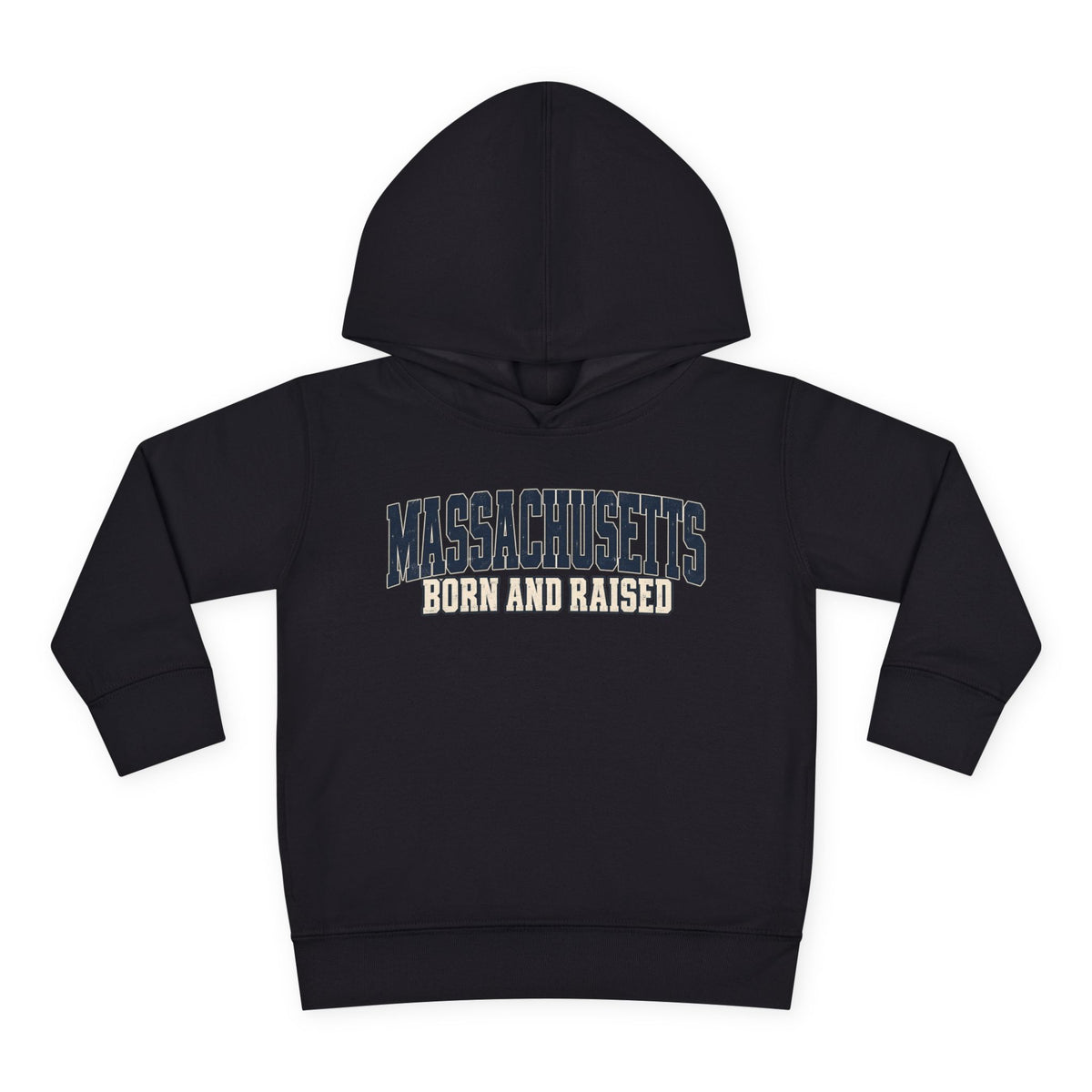 Massachusetts Born and Raised Rugged Heritage Unisex Toddler Pullover Fleece Hoodie