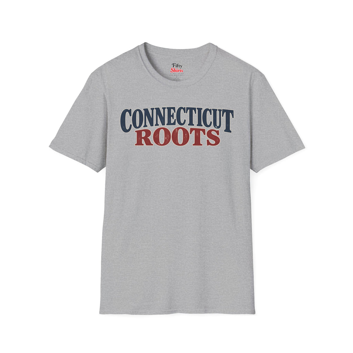 Connecticut Roots Unisex Softstyle T Shirt State Name Graphic Tee