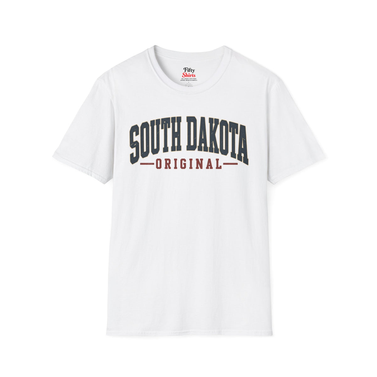 South Dakota Original Unisex Softstyle T Shirt State Name Graphic Tee