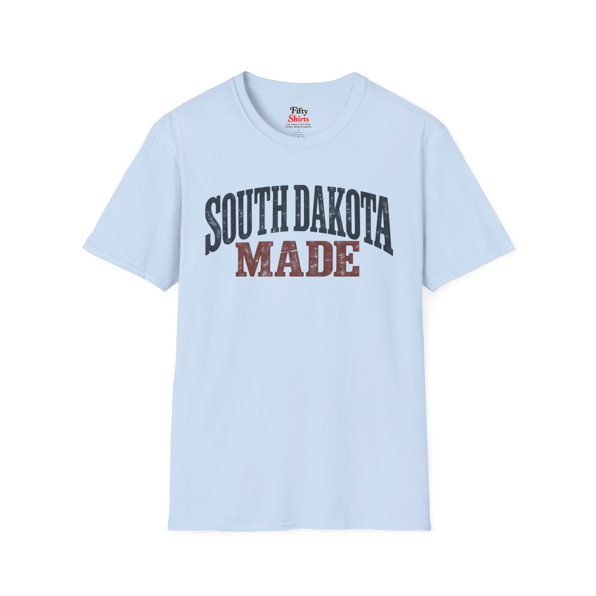 South Dakota Made Unisex Softstyle T Shirt State Name Graphic Tee