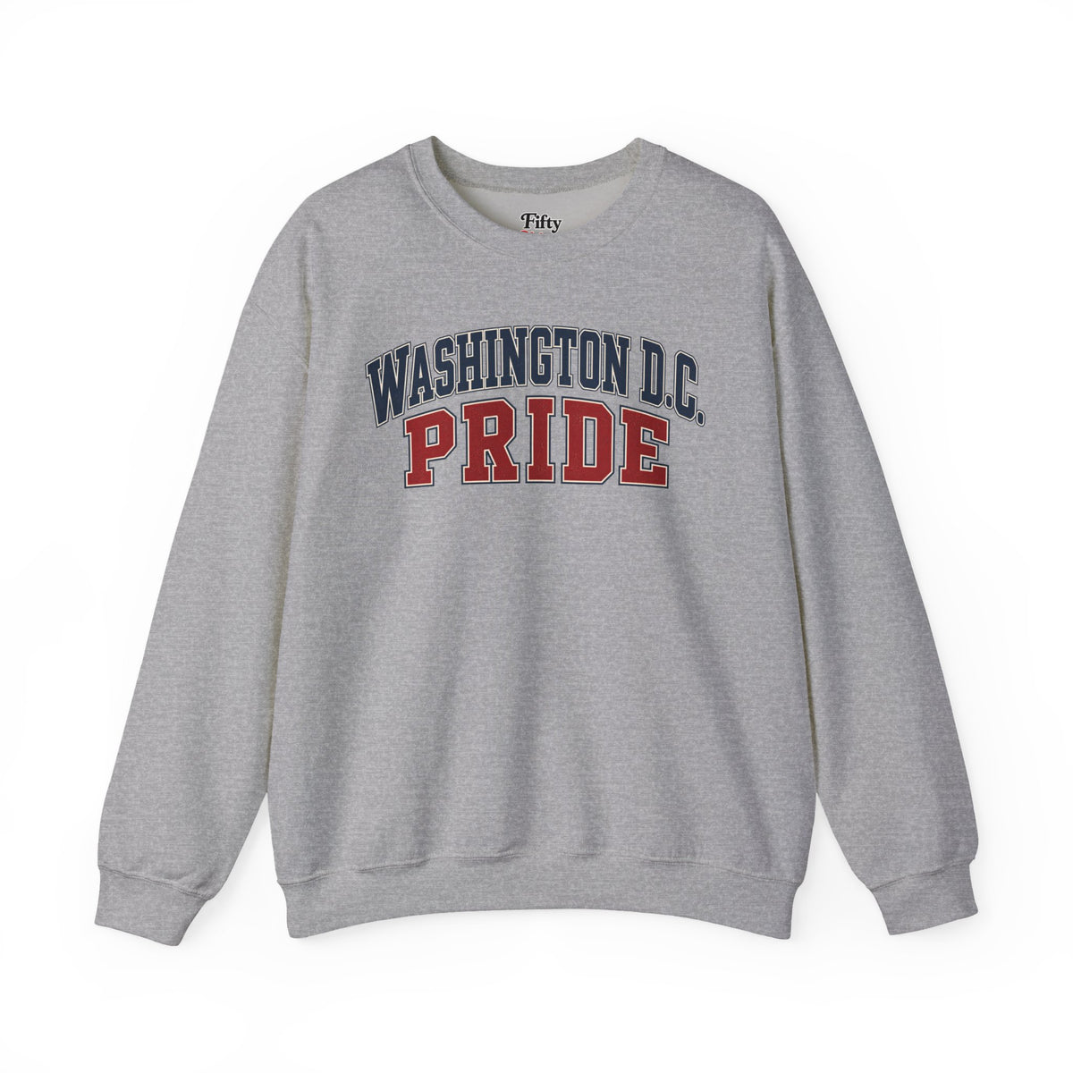 Washington DC Pride Unisex Crewneck Sweatshirt State Name Graphic