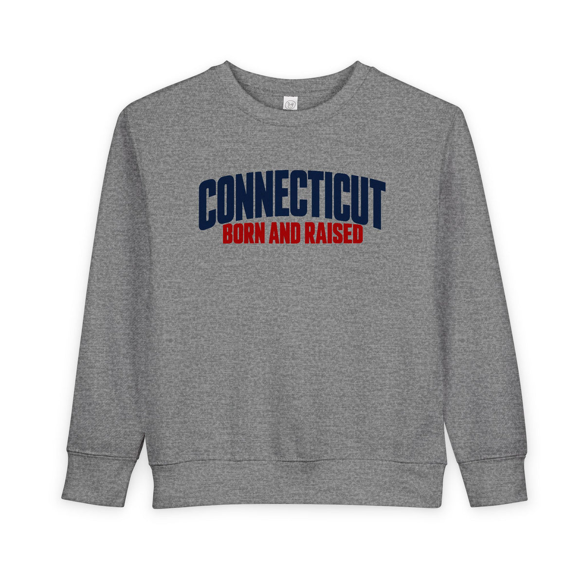 Connecticut Born and Raised Modern Northeast Streetwear Unisex Toddler Sweatshirt
