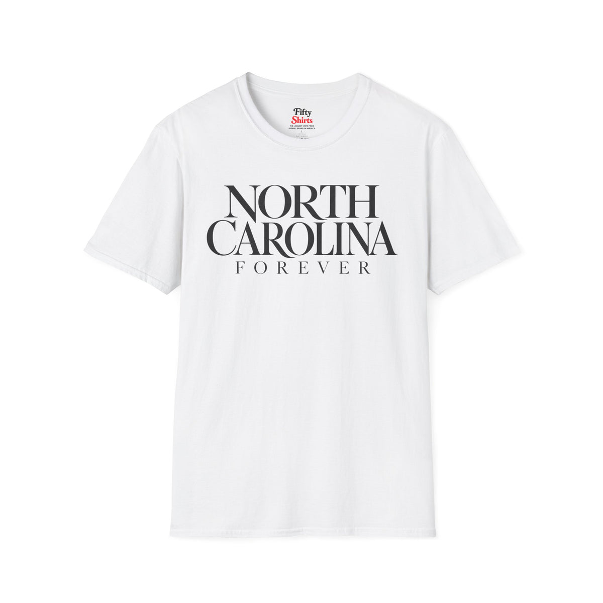 North Carolina Forever Unisex Softstyle T Shirt State Name Graphic Tee