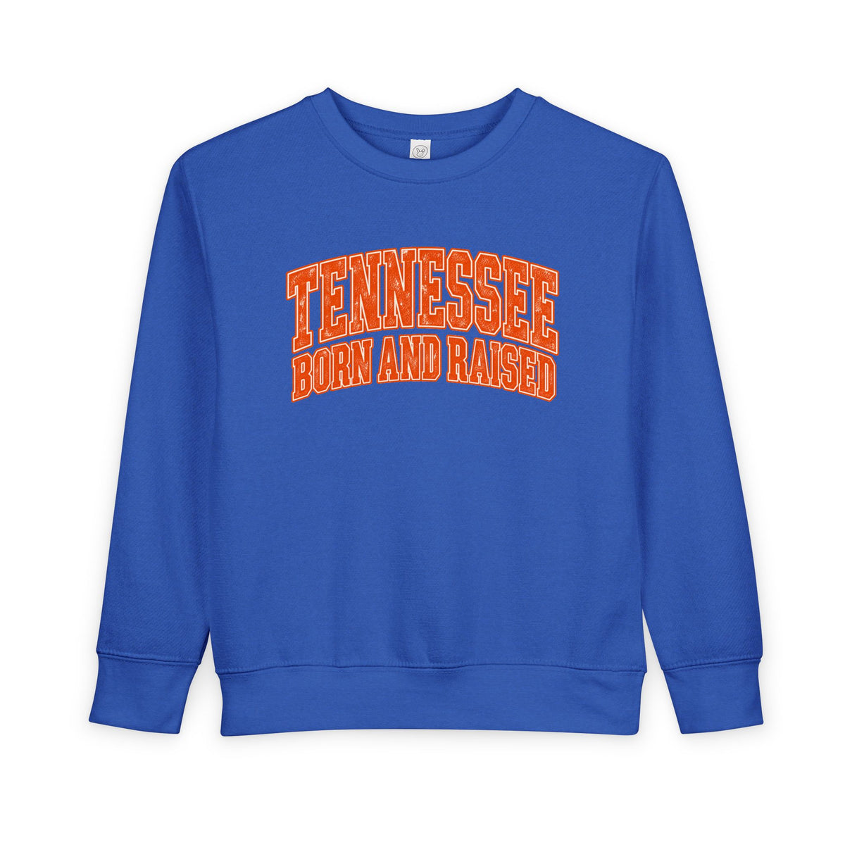 Tennessee Born and Raised Southern Collegiate Unisex Toddler Sweatshirt