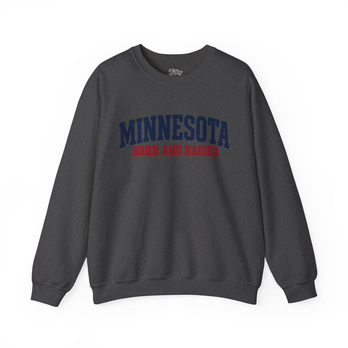 Minnesota Born and Raised Minimal Heritage Unisex Sweatshirt Graphic