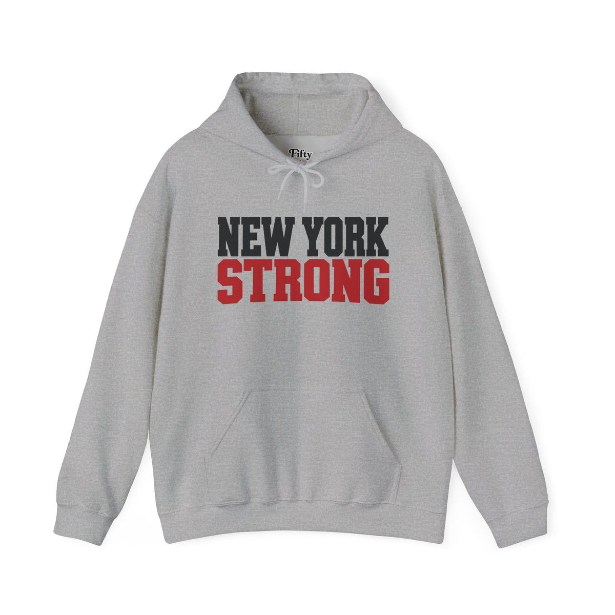 New York Strong Unisex Hoodie State Name Graphic