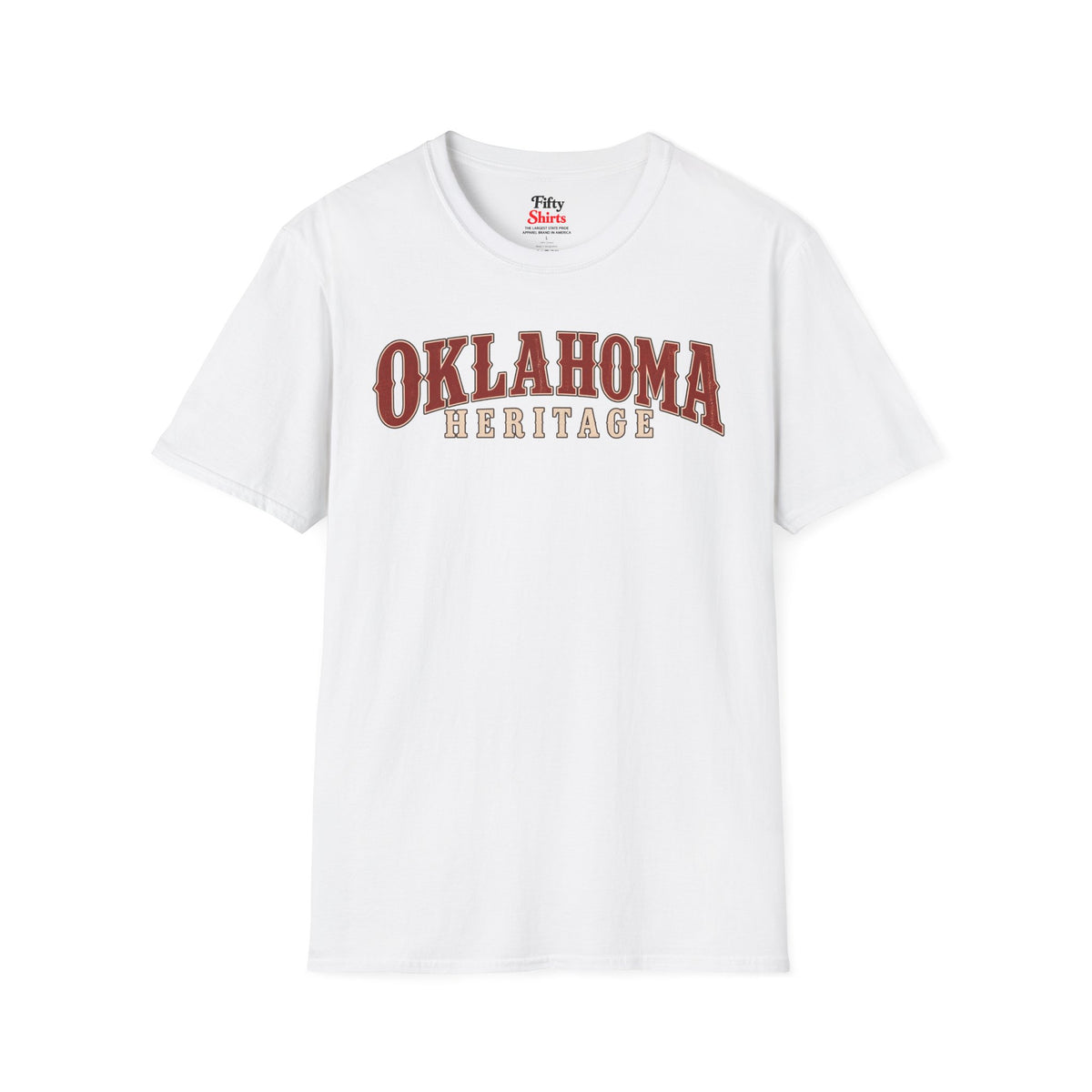 Oklahoma Heritage Unisex Softstyle T Shirt State Name Graphic Tee