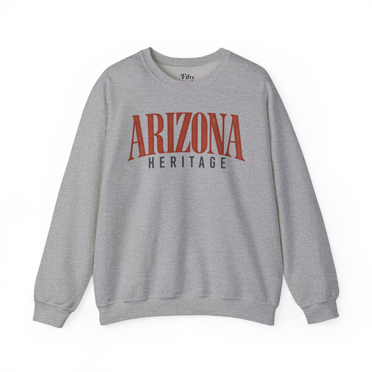 Arizona Heritage Unisex Crewneck Sweatshirt State Name Graphic