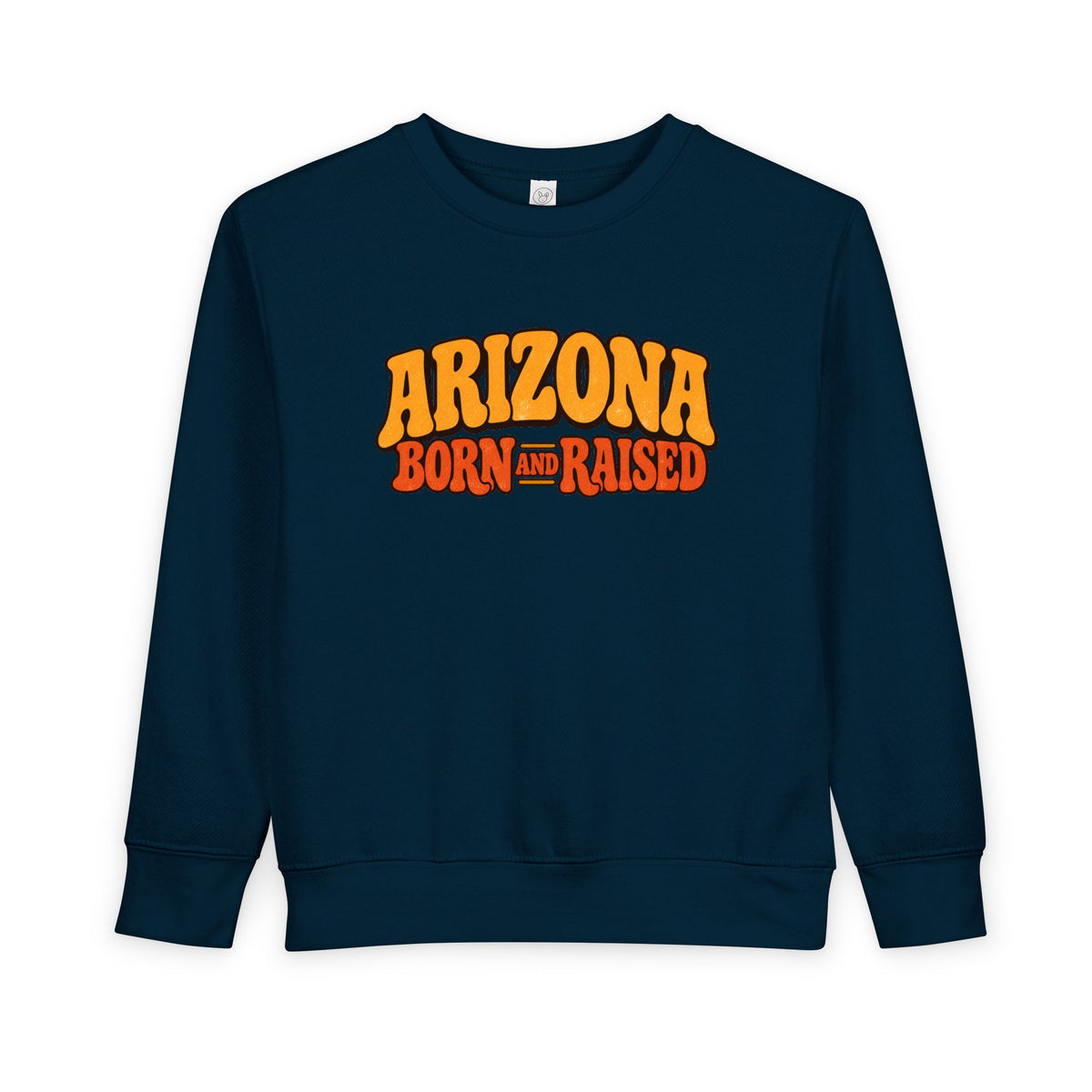 Arizona Born and Raised Retro 1970s Southwest Unisex Toddler Sweatshirt