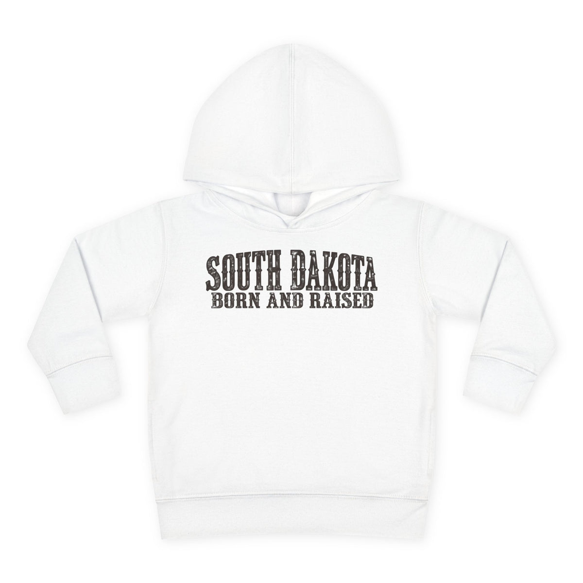 South Dakota Born and Raised Western Heritage Unisex Toddler Pullover Fleece Hoodie