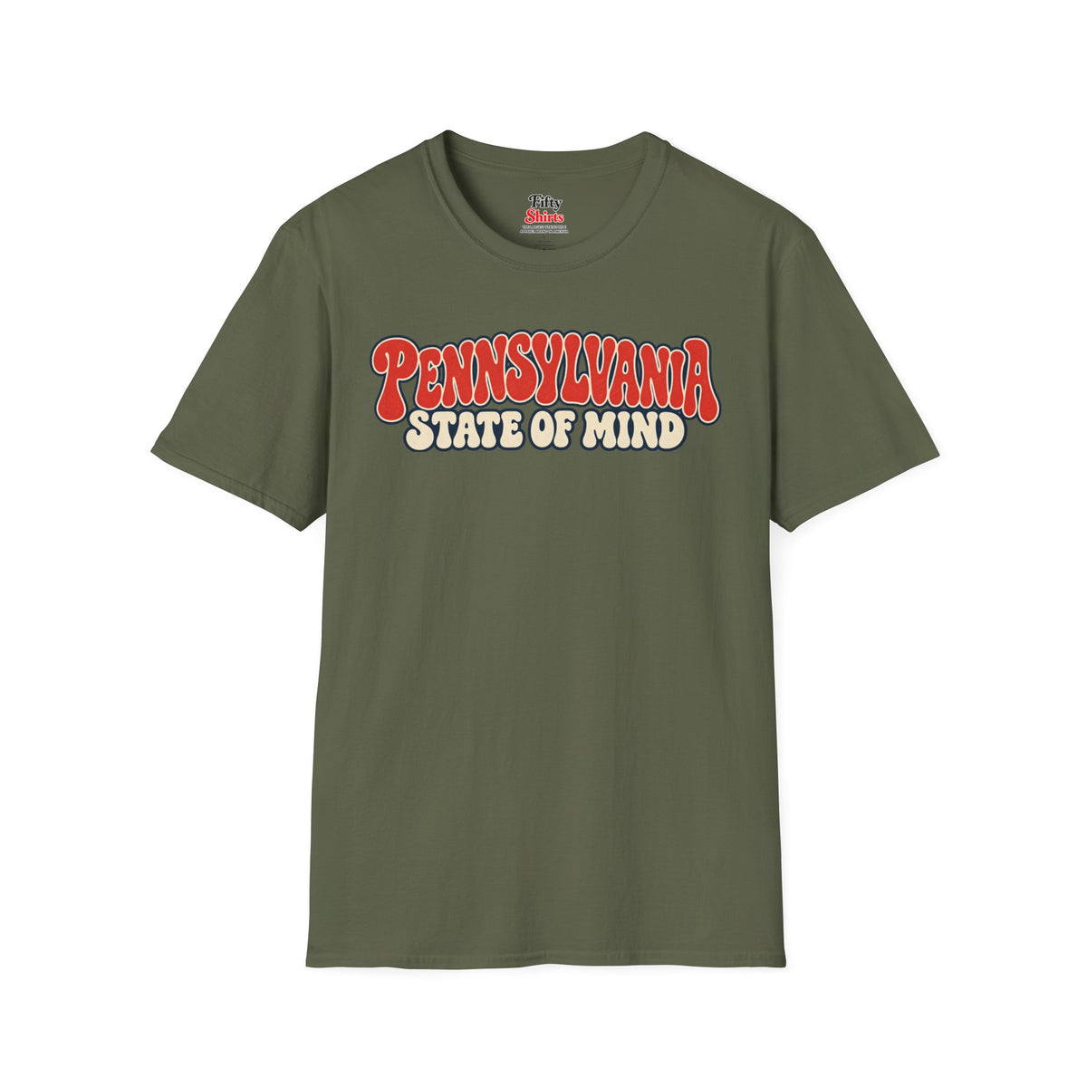 Pennsylvania State of Mind Unisex Softstyle T Shirt State Name Graphic Tee