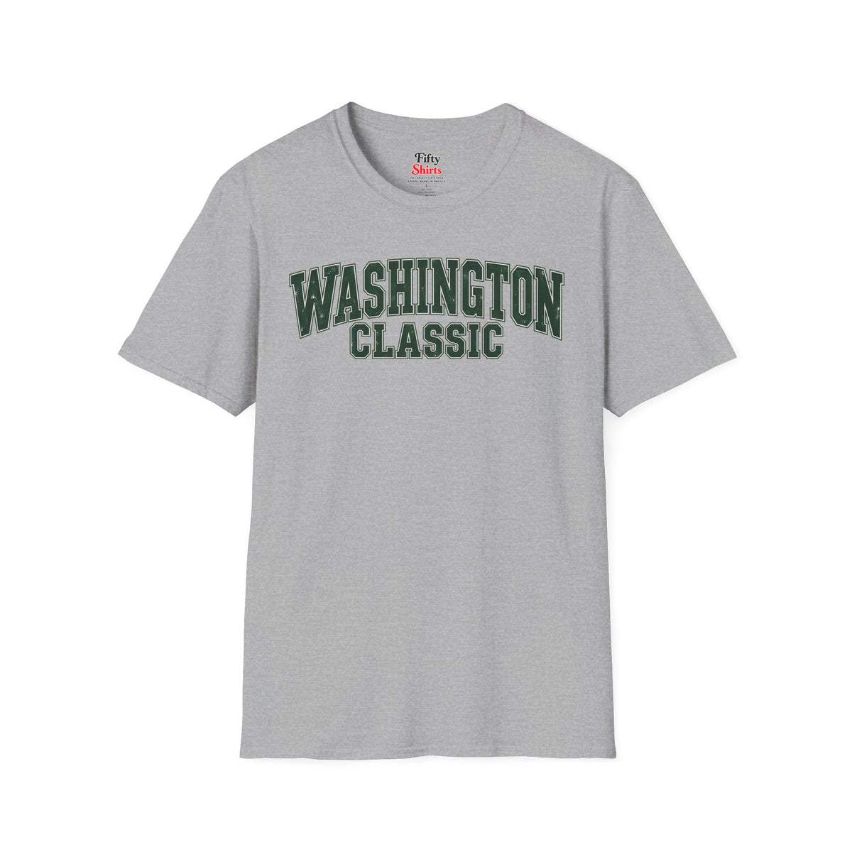 Washington Classic Unisex Softstyle T Shirt State Name Graphic Tee