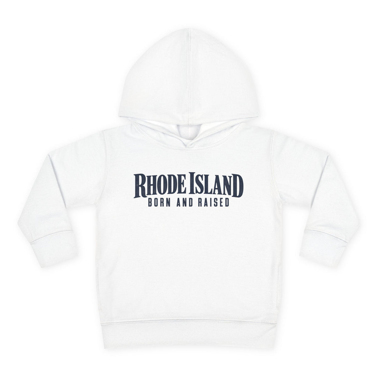 Rhode Island Born and Raised Premium Heritage Unisex Toddler Pullover Fleece Hoodie