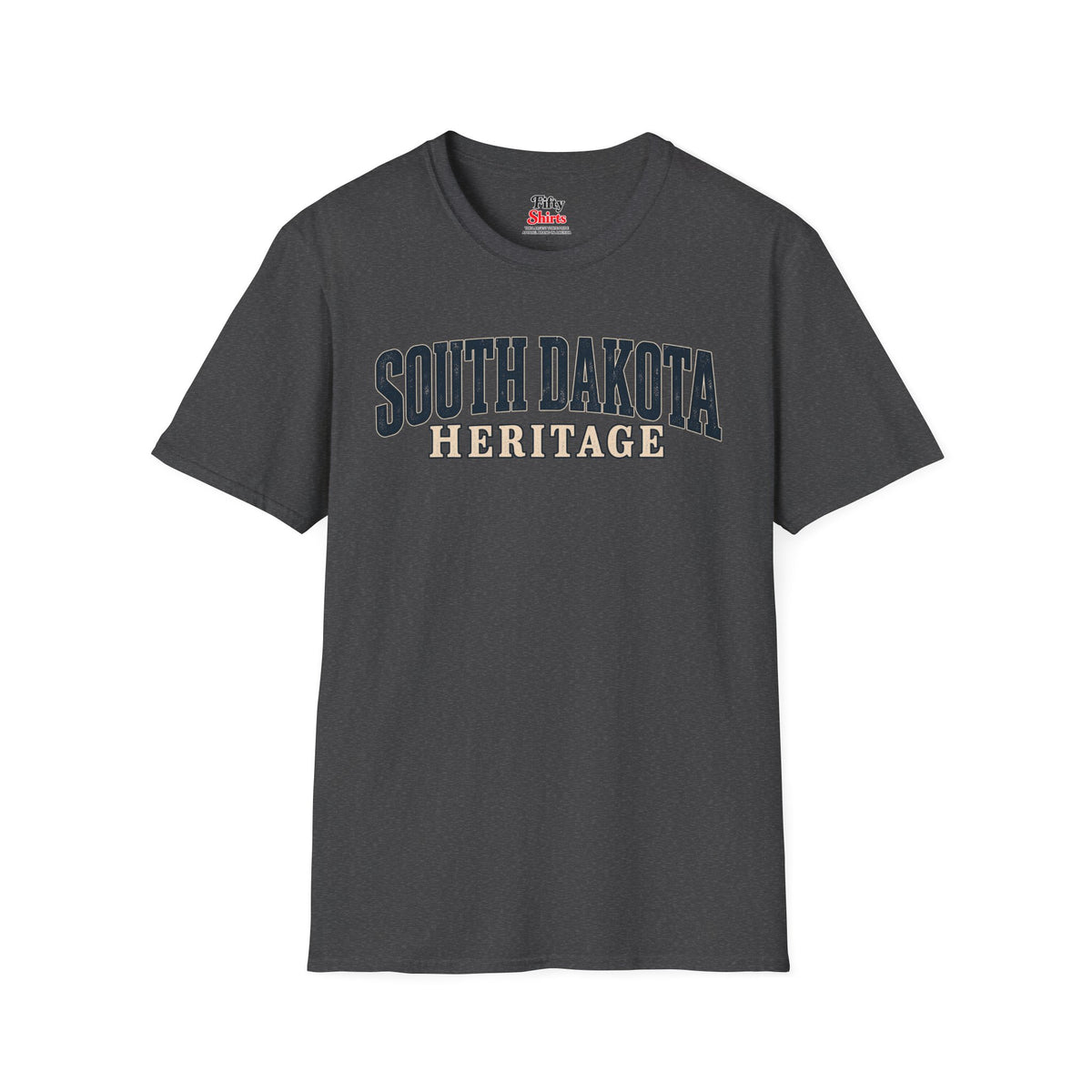 South Dakota Heritage Unisex Softstyle T Shirt State Name Graphic Tee