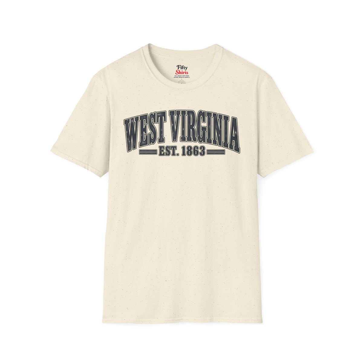 West Virginia Est 1863 Unisex Softstyle T Shirt State Name Graphic Tee
