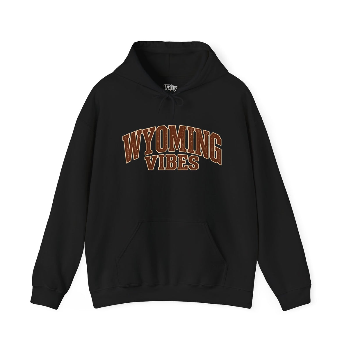 Wyoming Vibes Unisex Hoodie State Name Graphic