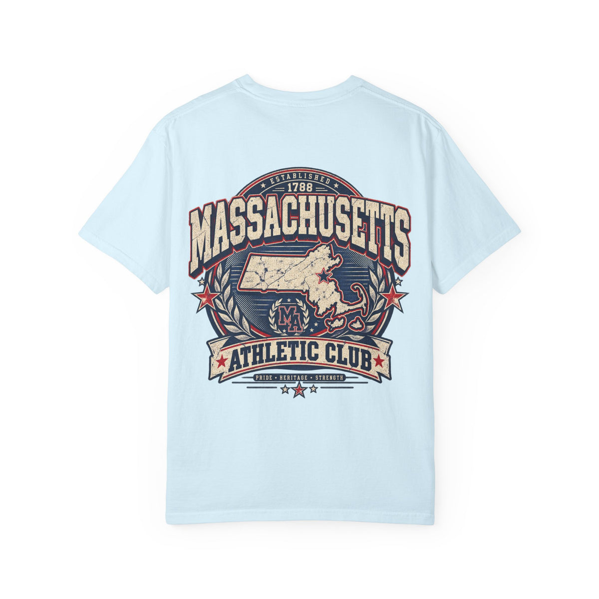 Massachusetts Athletic Club Unisex Comfort Color 1717 Streetwear Graphic Tee