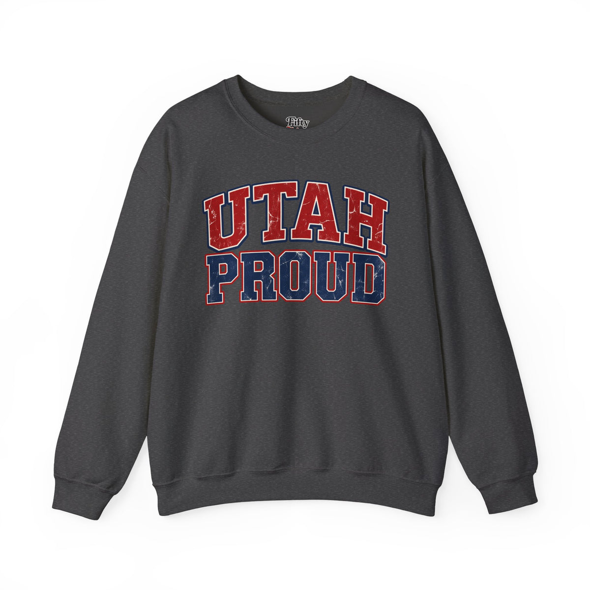 Utah Proud Unisex Crewneck Sweatshirt State Name Graphic