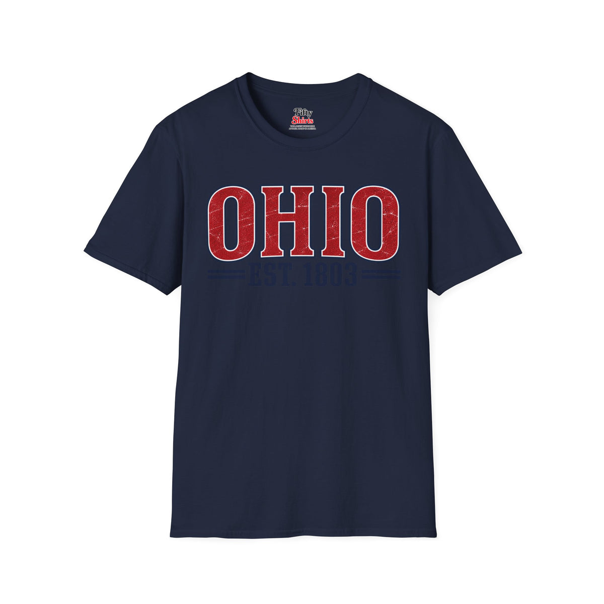 Ohio Est.1803 Unisex Softstyle T Shirt State Name Graphic Tee
