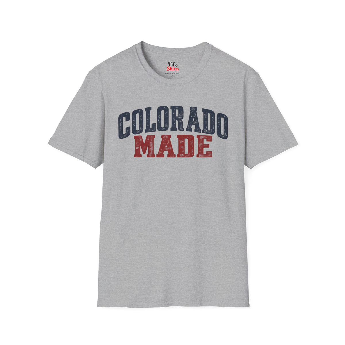 Colorado Made Unisex Softstyle T Shirt State Name Graphic Tee