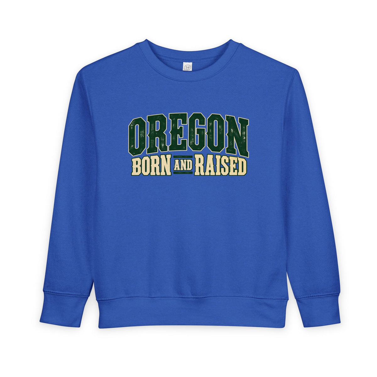 Oregon Born and Raised Pacific Northwest Americana Unisex Toddler Sweatshirt