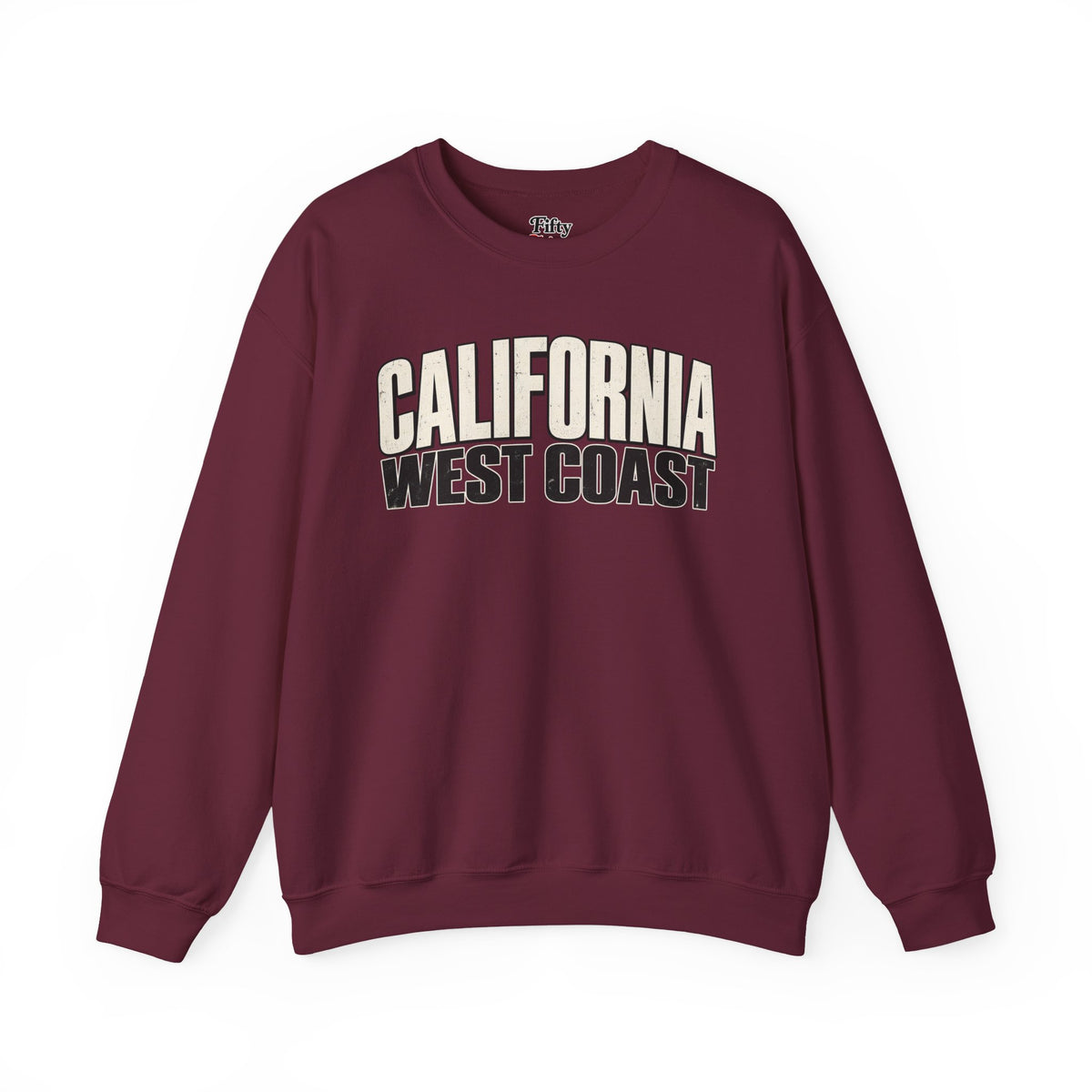 California West Coast Unisex Crewneck Sweatshirt State Name Graphic