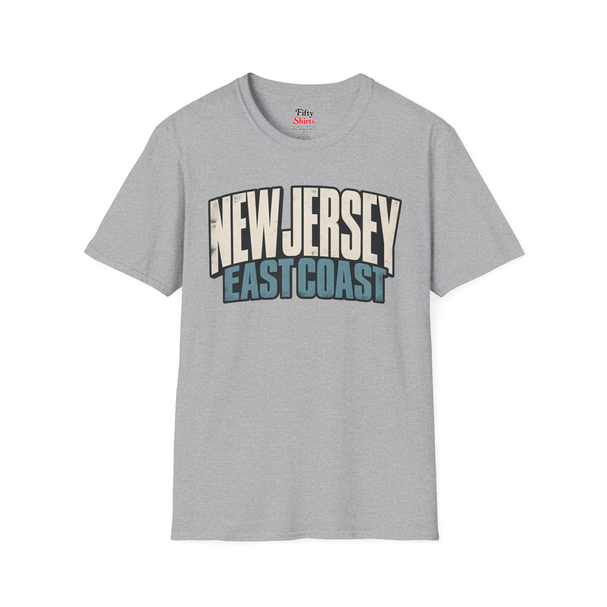 New Jersey East Coast Unisex Softstyle T Shirt State Name Graphic Tee