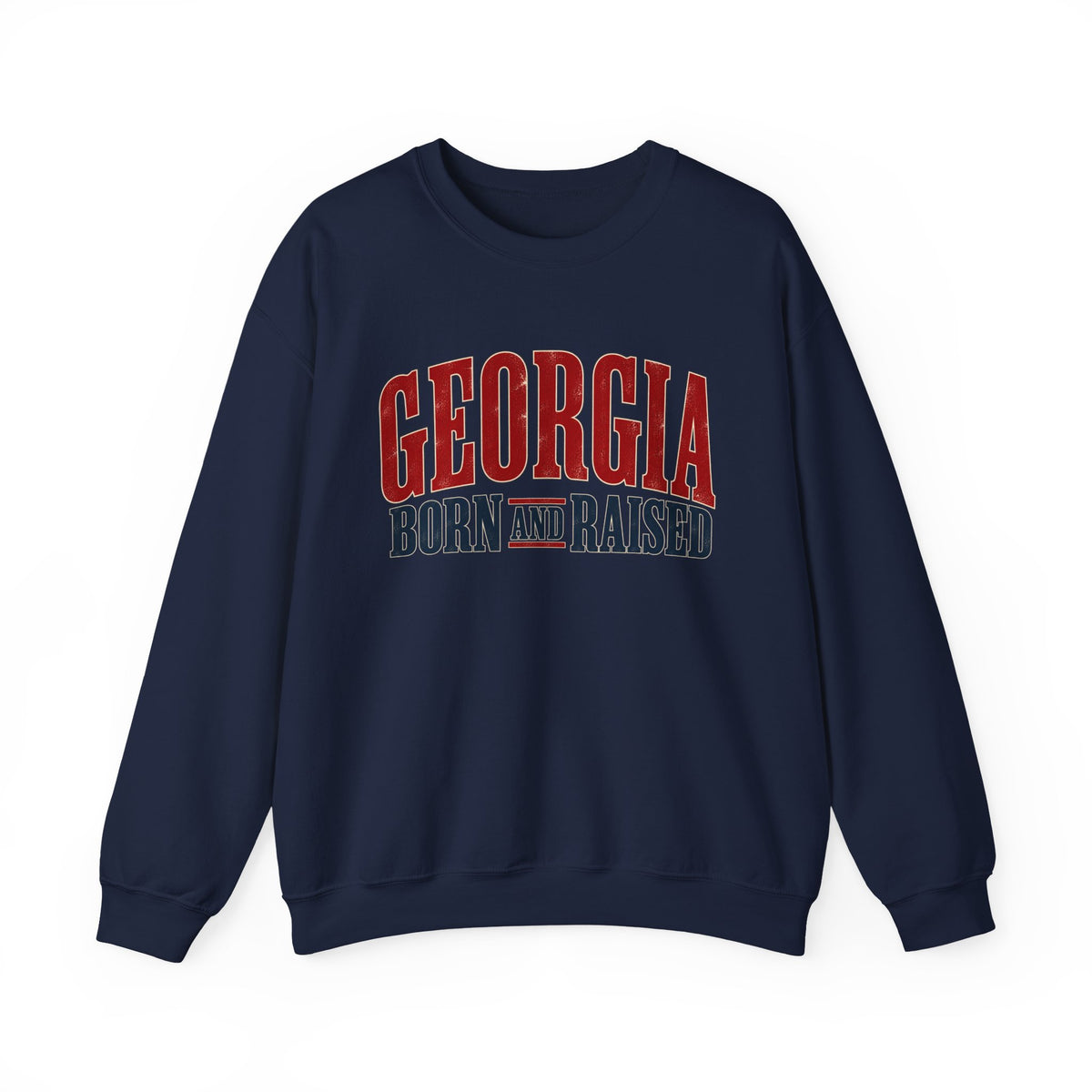 Georgia Born and Raised Southern Heritage Unisex Sweatshirt Graphic