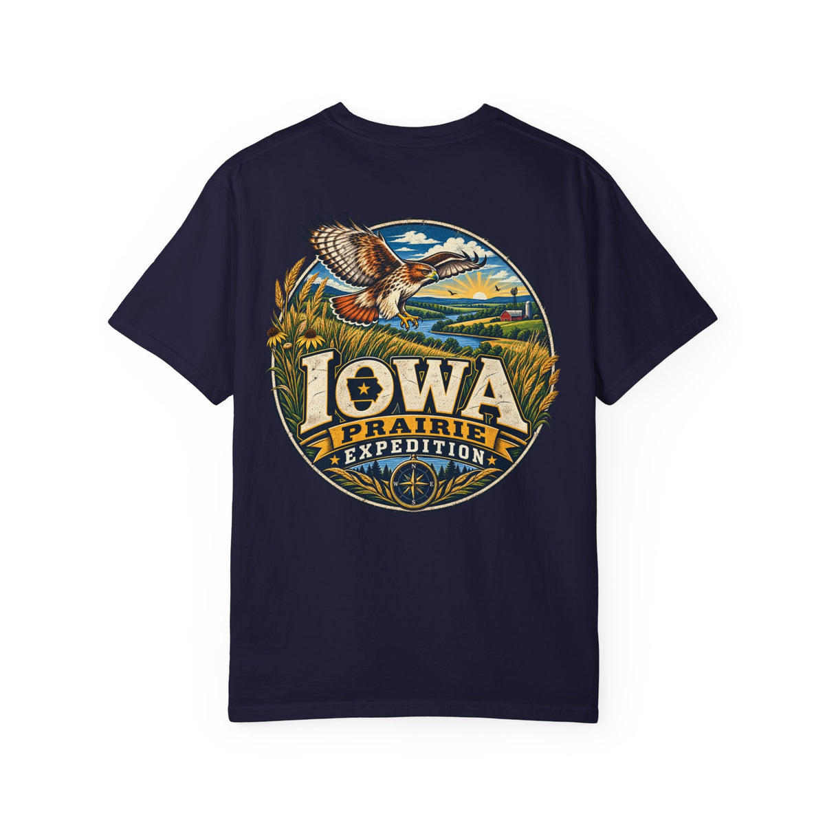 Iowa Prairie Expedition Unisex Comfort Color 1717 Streetwear Graphic Tee