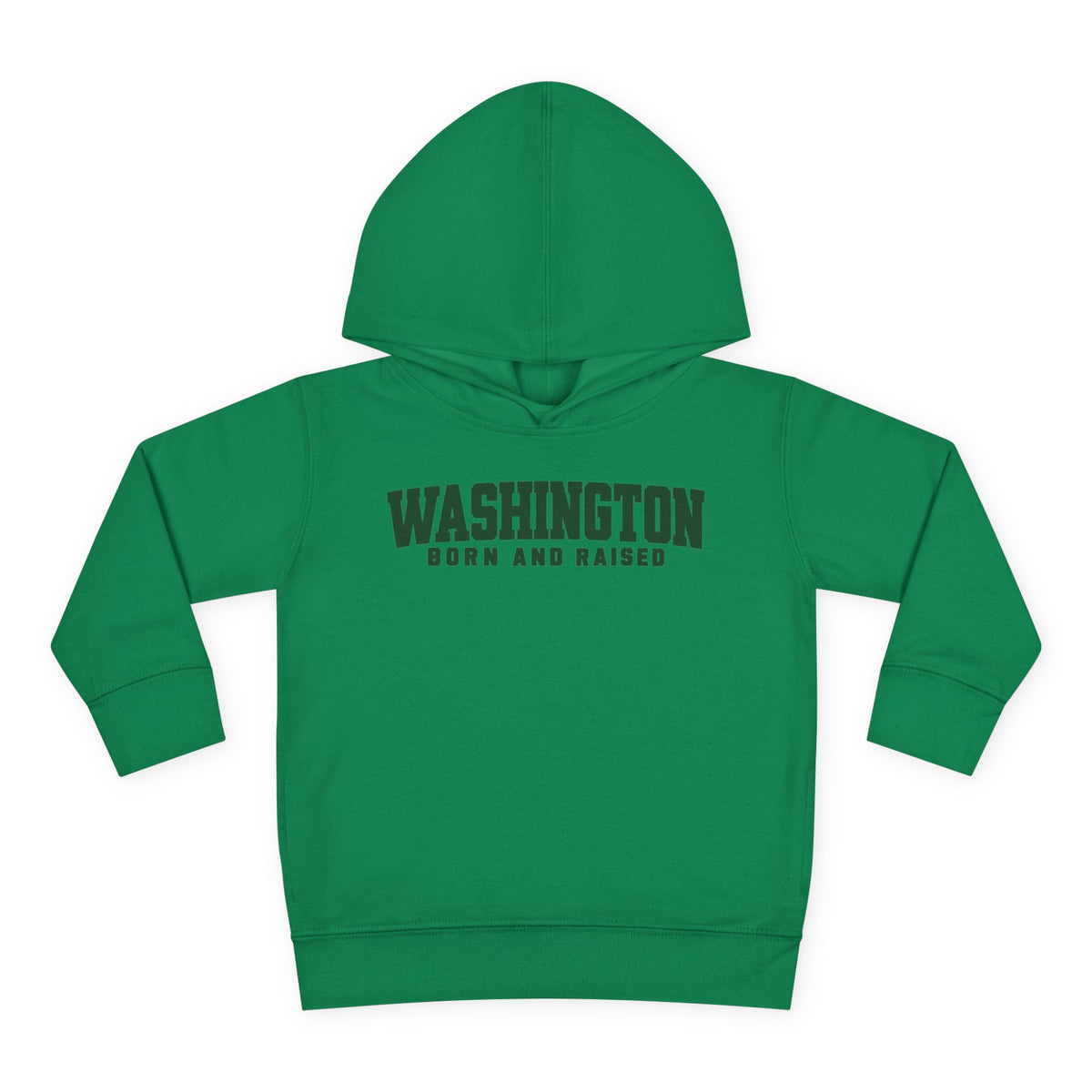 Washington Born and Raised Minimal Modern Unisex Toddler Pullover Fleece Hoodie