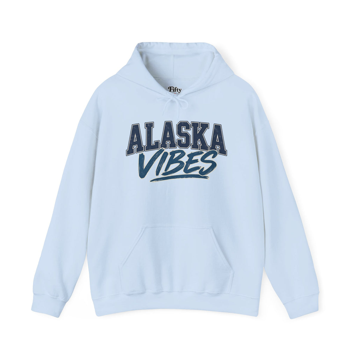 Alaska Vibes Unisex Hoodie State Name Graphic