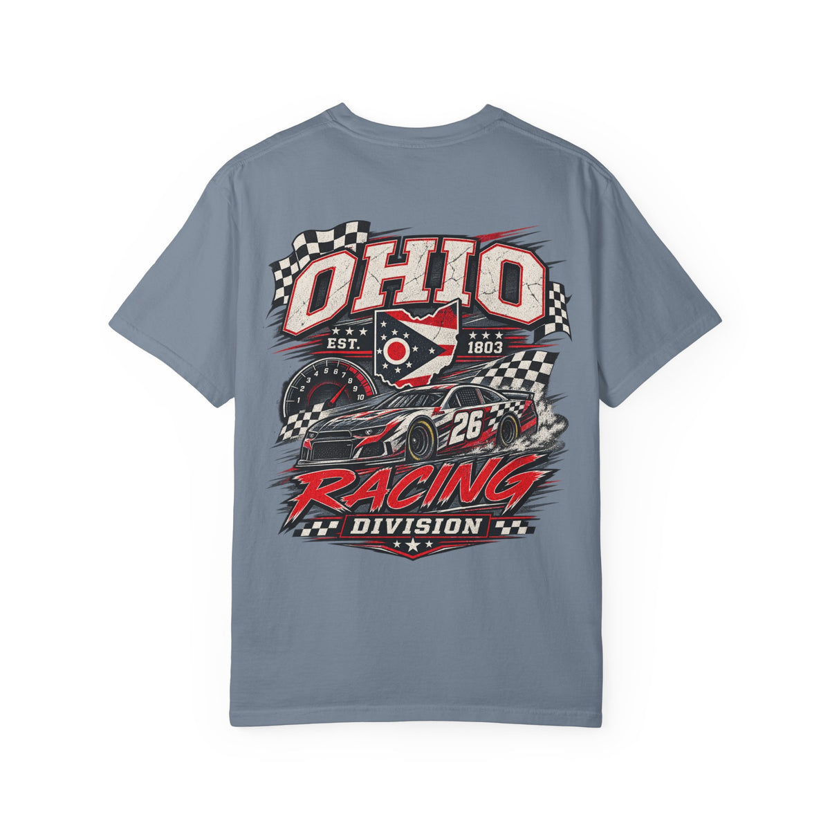 Ohio Racing Division Unisex Comfort Color 1717 Streetwear Graphic Tee