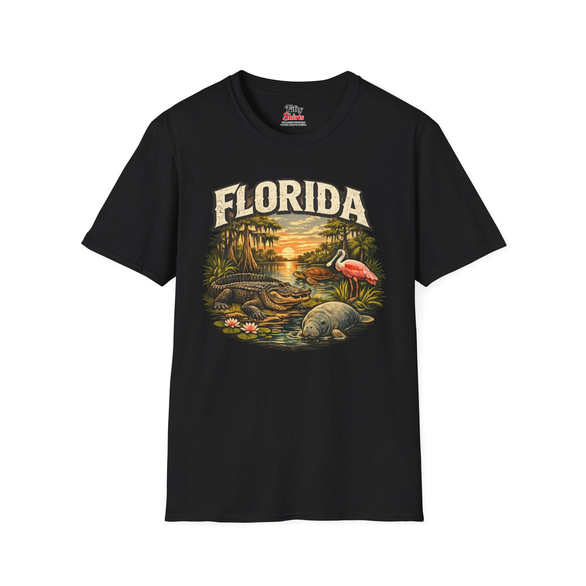 Florida Wildlife Unisex Softstyle T Shirt State Pride Graphic Tee Collections FS03