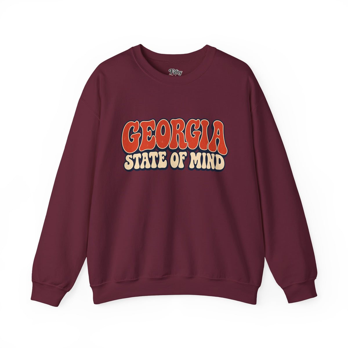 Georgia State of Mind Unisex Crewneck Sweatshirt State Name Graphic