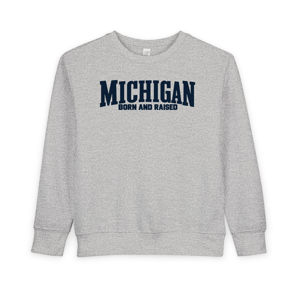 Michigan Born and Raised Classic Americana Unisex Toddler Sweatshirt