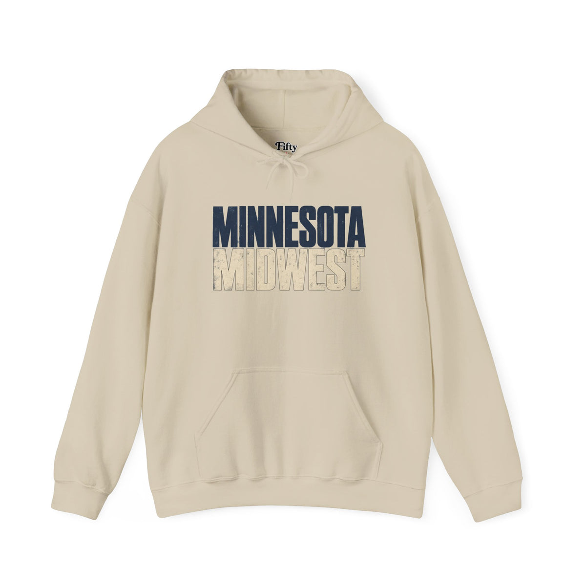 Minnesota Midwest Unisex Hoodie State Name Graphic
