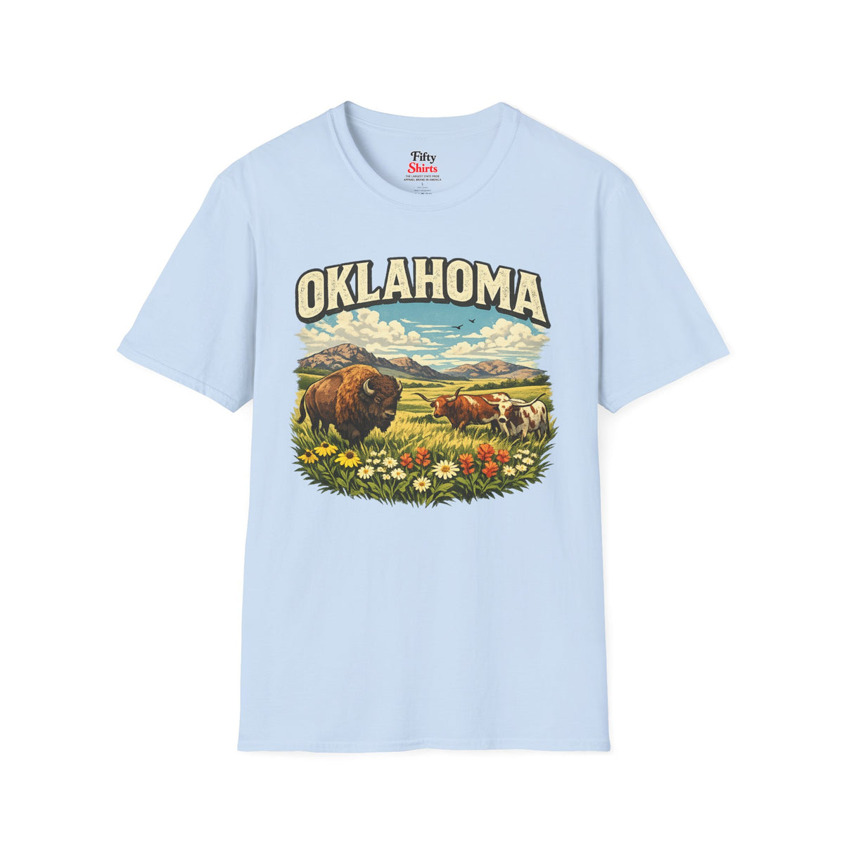 Oklahoma Wildlife Unisex Softstyle T Shirt State Pride Graphic Tee Collections FS03
