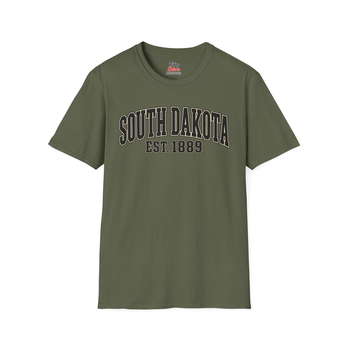 South Dakota Est. 1889 Unisex Softstyle T Shirt State Name Graphic Tee