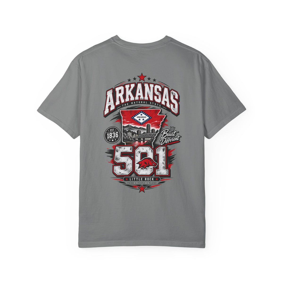 Arkansas 501 Unisex Comfort Color 1717 Streetwear Graphic Tee