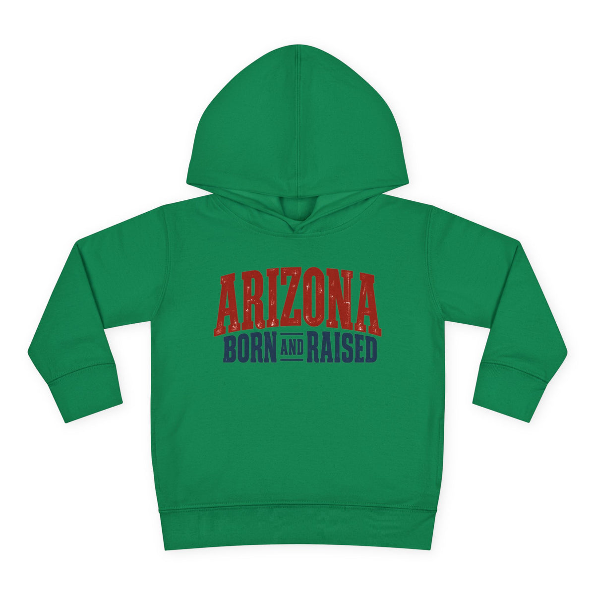 Arizona Born and Raised Classic Souvenir Unisex Toddler Pullover Fleece Hoodie