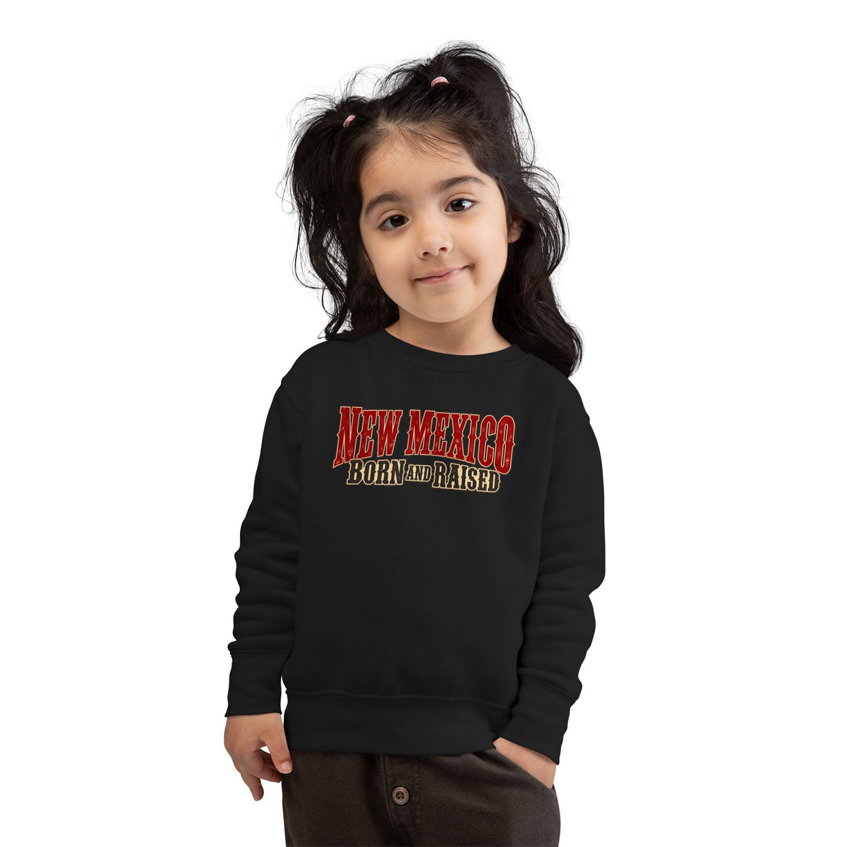 New Mexico Born and Raised Southwestern Heritage Unisex Toddler Sweatshirt